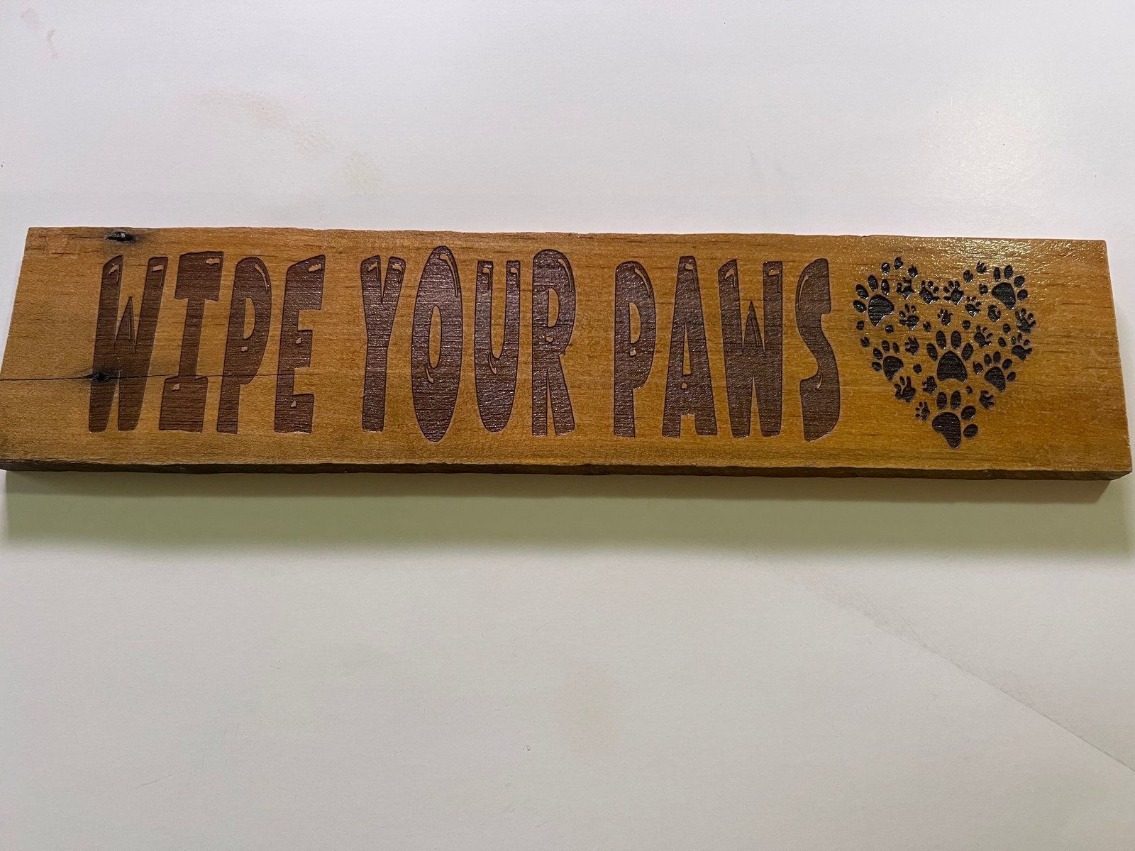 Wipe Your Paws Sign